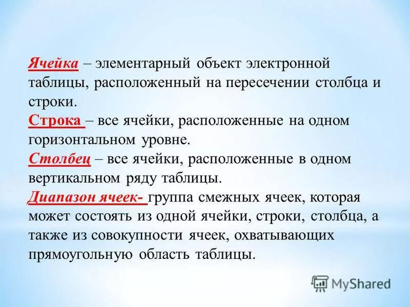Элементарным объектом электронной таблицы является. Элементарным объектом электронной таблицы является