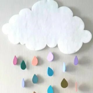 Облака из бумаги объемные