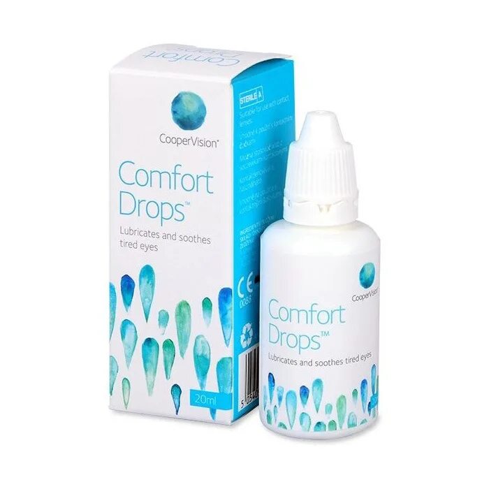 COOPERVISION Comfort Drops 20 ml. Капли COOPERVISION Comfort Drops 20 ml. Avizor Comfort Drops капли для линз 15мл. COOPERVISION увлажняющие капли Comfort Drops комфорт Дропс 20 мл.