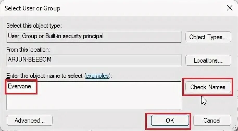 Set user setting