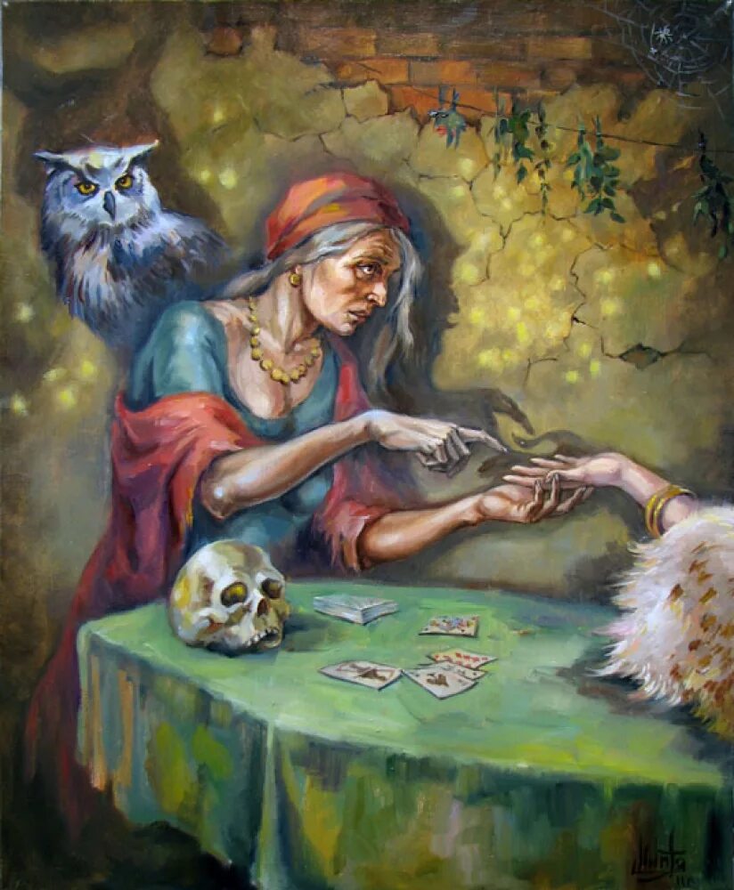 Кот гадает