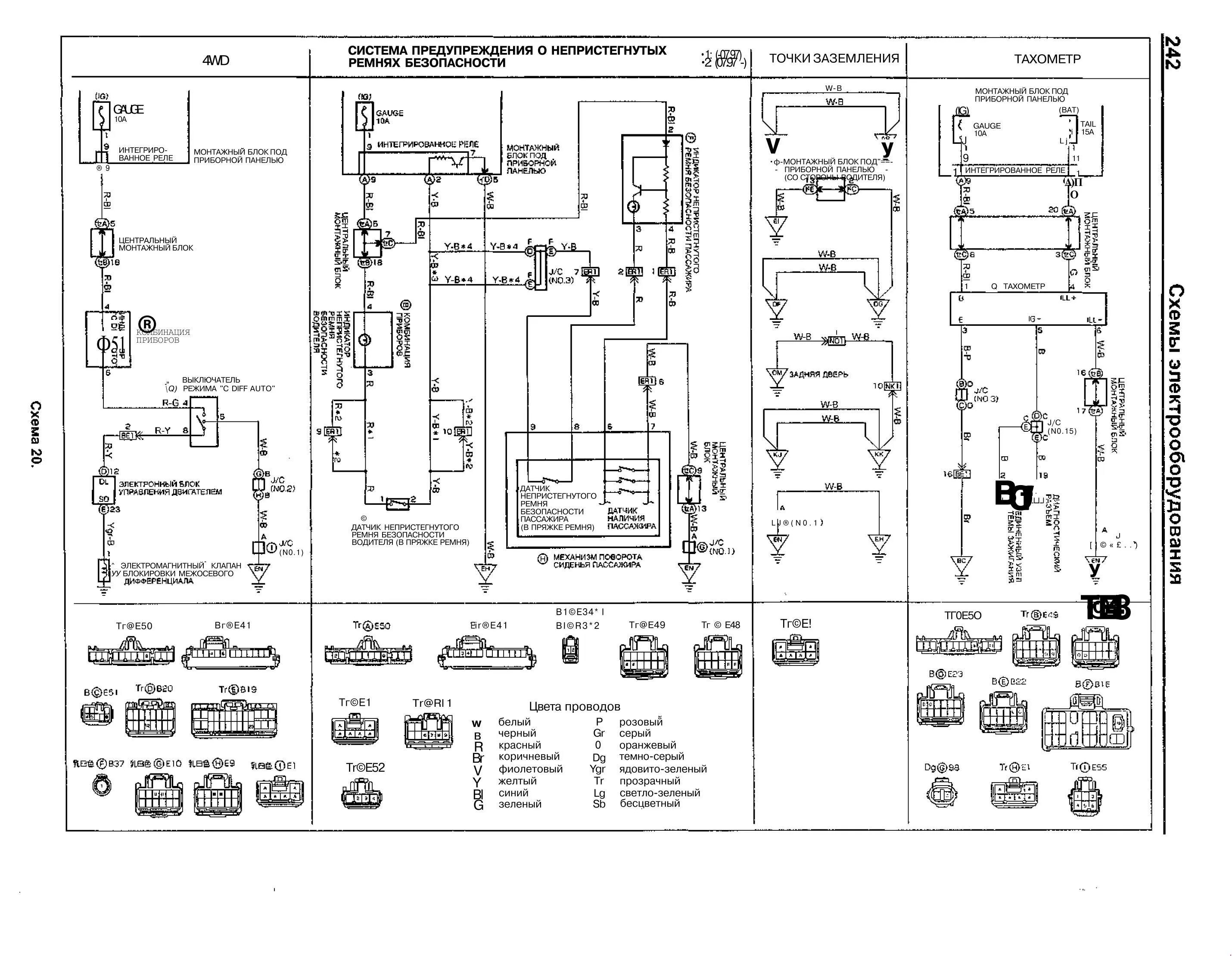 Схемы электрооборудования тойота