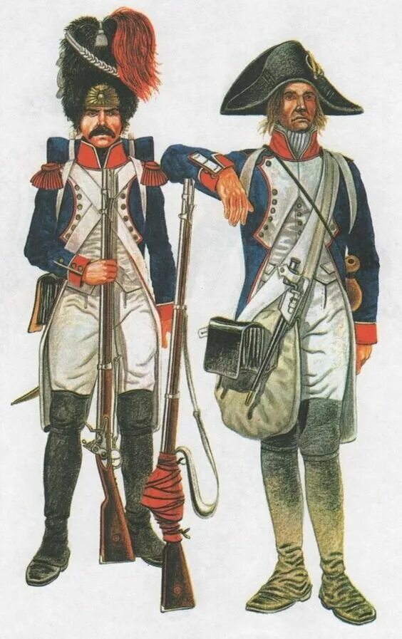 Французы форма. Военная форма французской армии 18 века. Французская армия 1798 униформа. Французская армия 1799. Униформа французской революционной армии.