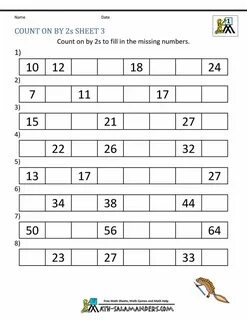 Fill in the missing numbers