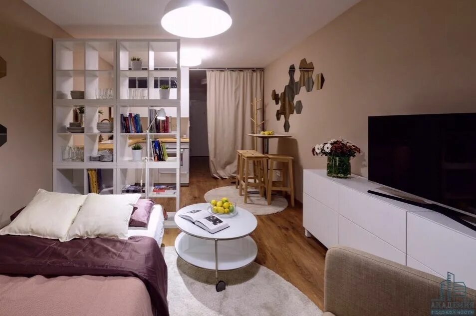 Зоны интерьеров в квартире petit espace Studio apartment living, Apartment bedroom decor, Apartment room