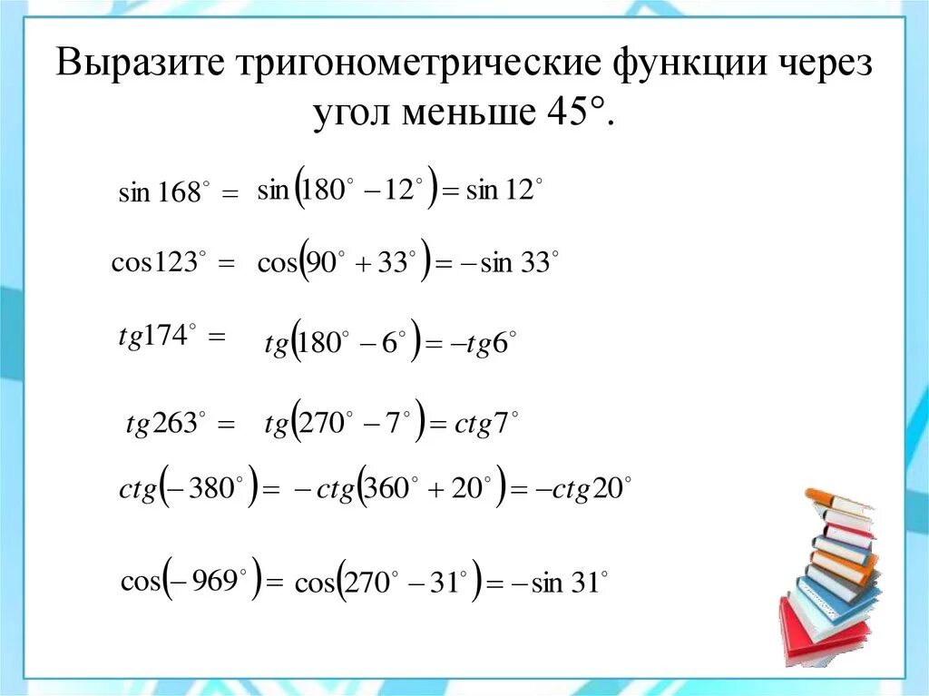 Восстановите алгоритм формул приведения. Формулы приведения 10 класс. Формулы приведения тригонометрических функций. Формулы тригонометрии 10 класс формулы приведения. Формулы приведения в тригонометрии 10 класс.