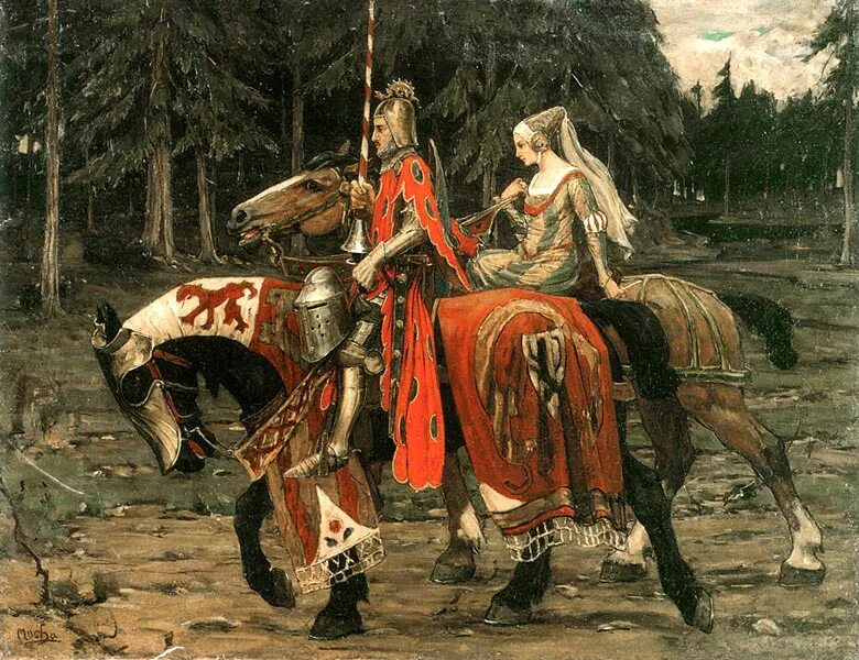 На ком женились рыцари Married couple on steps Medieval wedding, 14th century clothing, Century clothin