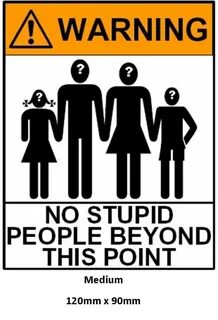 Warning people