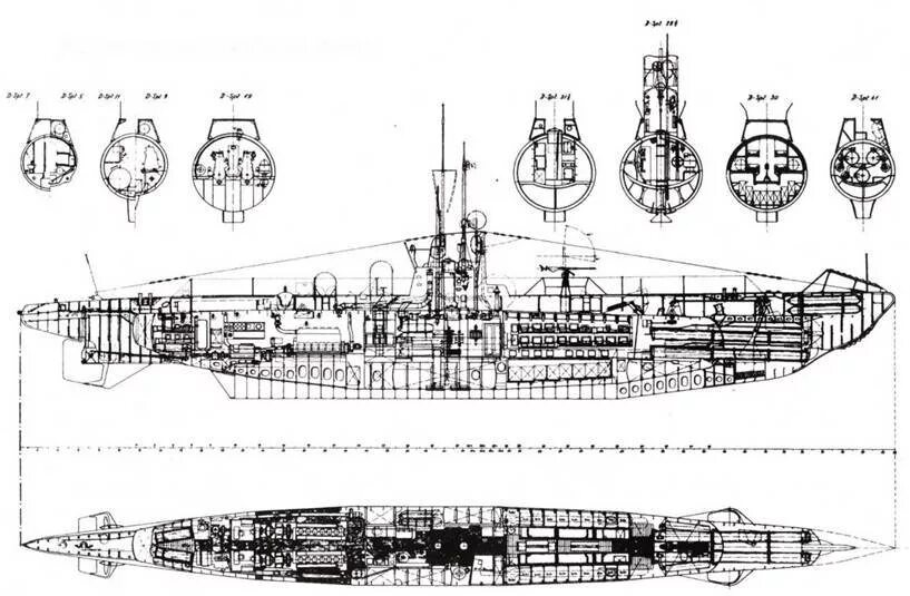 U-Boat Type II А чертежи. Подводные лодки типа Редутабль 1931 чертеж. Подводная лодка Тип 2. U 9 подводная лодка чертежи.