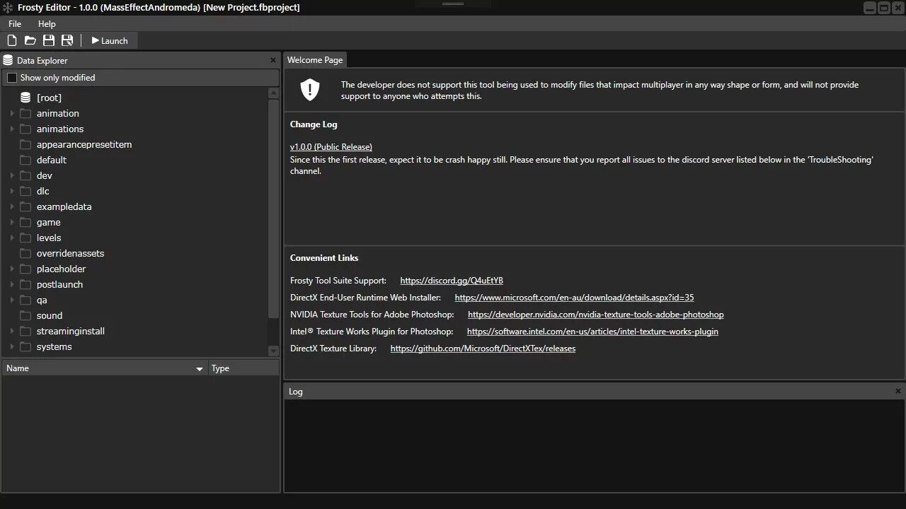 Mod manager 1.0. Frosty editor. frosty toolsuite. mass effect andromeda frosty editor. nexus mod manager.