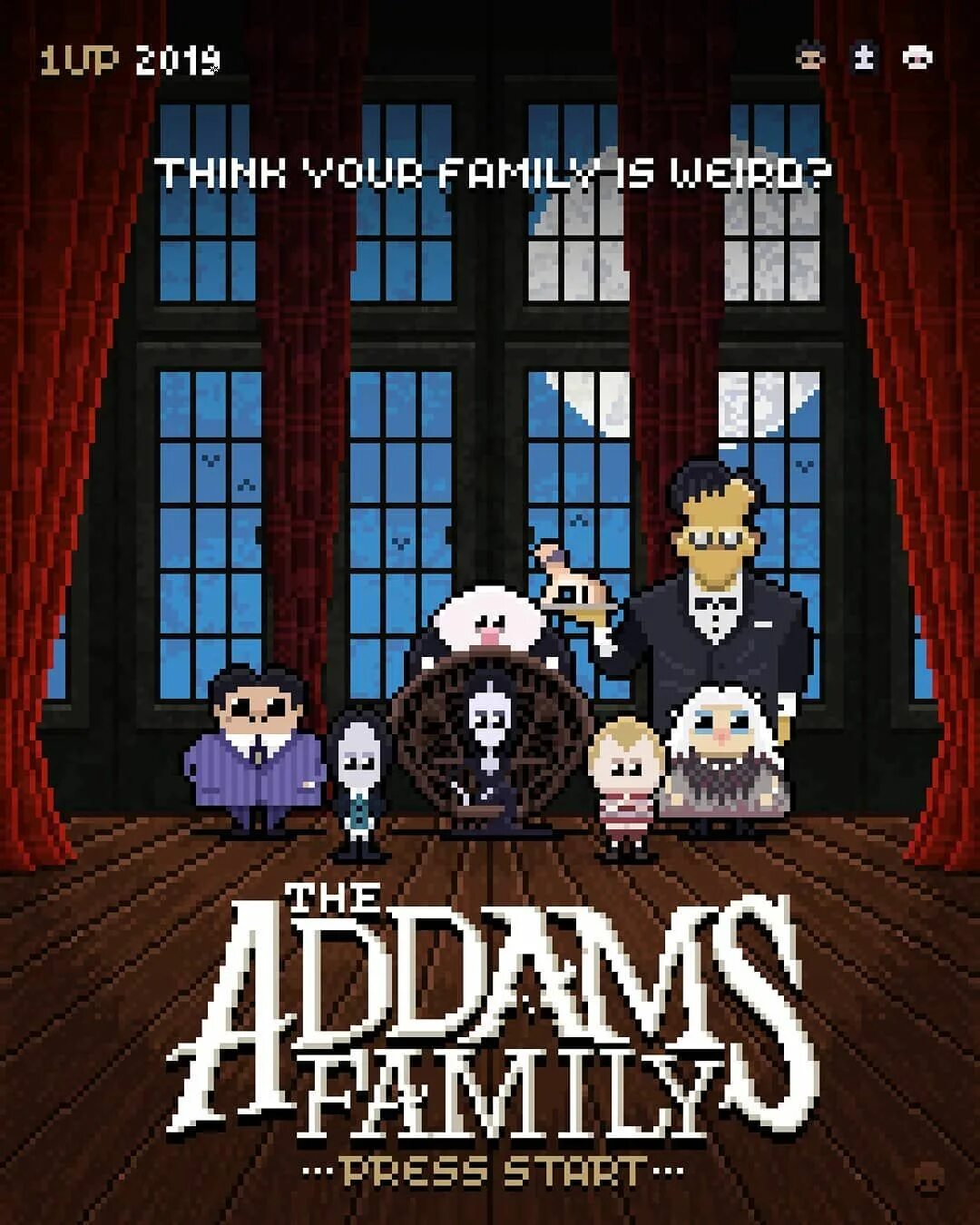 Addams Family игра. Раскраска семейка Аддамс. Семейка Аддамс 8 бит. Играй семейка аддамс