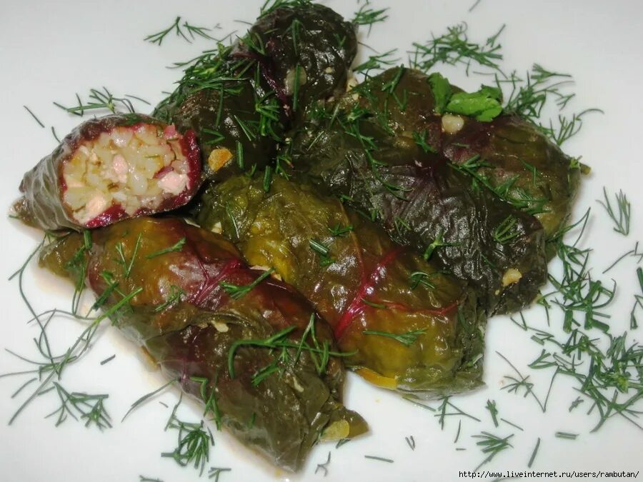 Голубцы из листьев свеклы с мясным фаршем. Мангольд голубцы. долма. долма из мангольда. голубцы из свекольных листьев.