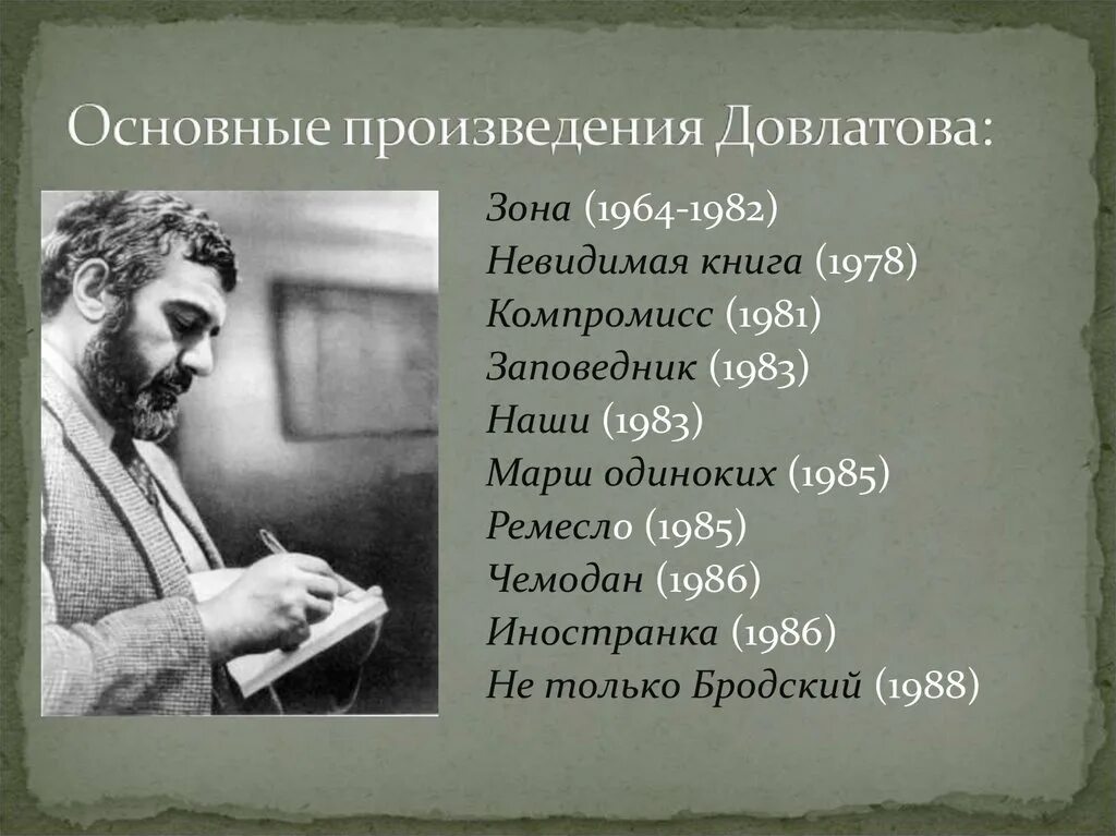 Прозы список произведений. Довлатов произведения. Основные произведение Довлатова. Довлатов писатель.