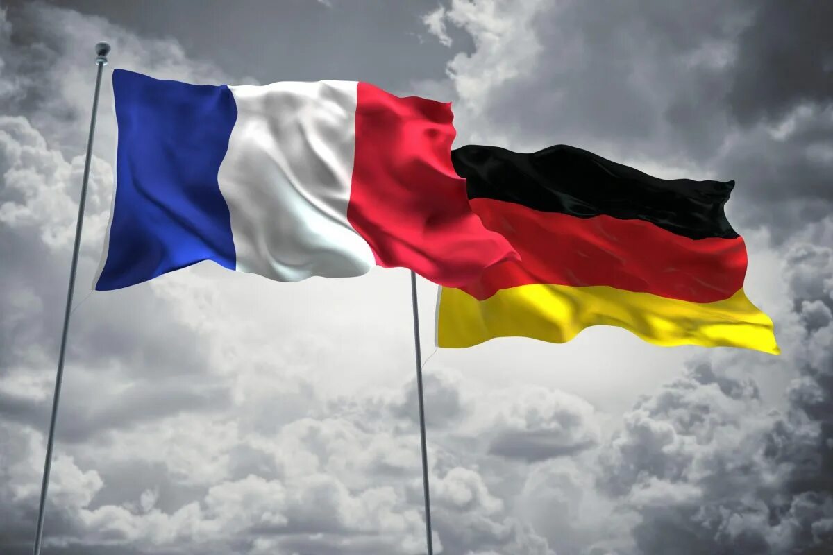 Дипломатические отношения франции. Флаг Германии и Франции. Франция и Германия. ФРГ И Франция. Немецкий и французский флаги.