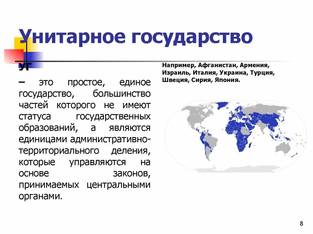 Национальное унитарное государство. Унитарное государство страны. Унитарные государства на карте. Унитарное государство примеры стран.