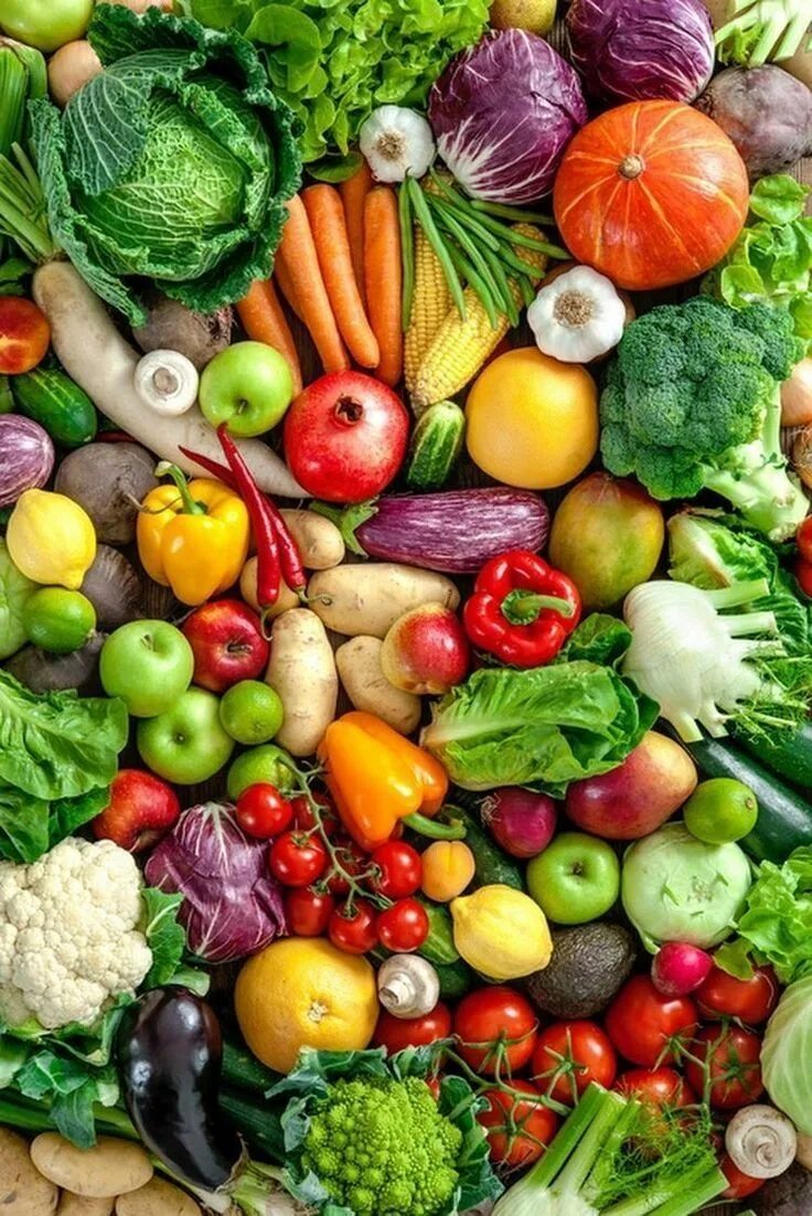 Правильное и здоровое питание. Красивые продукты. Здоровая пища. Полезные продукты. Овощи и фрукты.