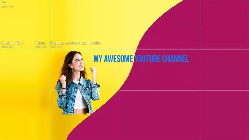 Channel header. Youtube channel banner design.