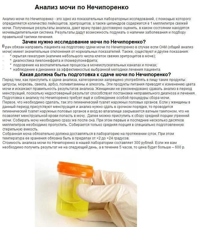 Как собирать мочу на белок