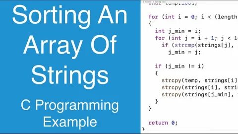 C string array