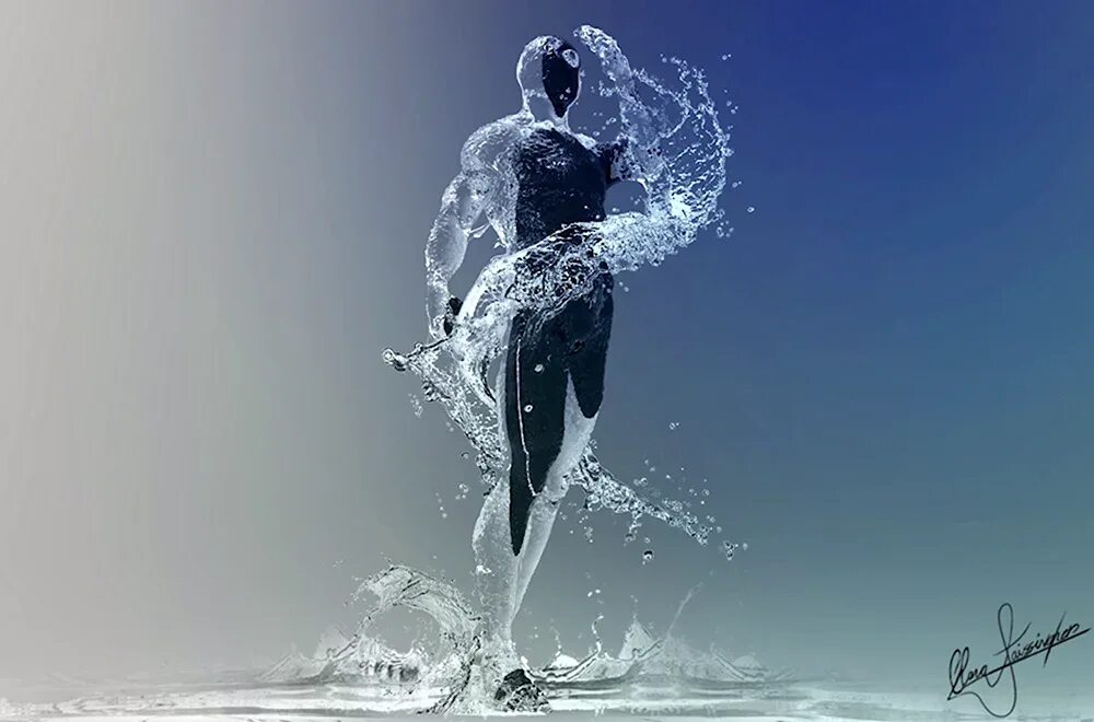 человек вода 4