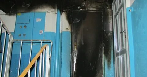 Если горит за закрытыми дверями их