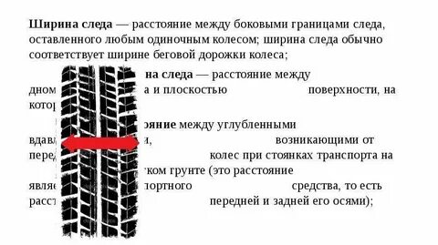 Ширина протектора