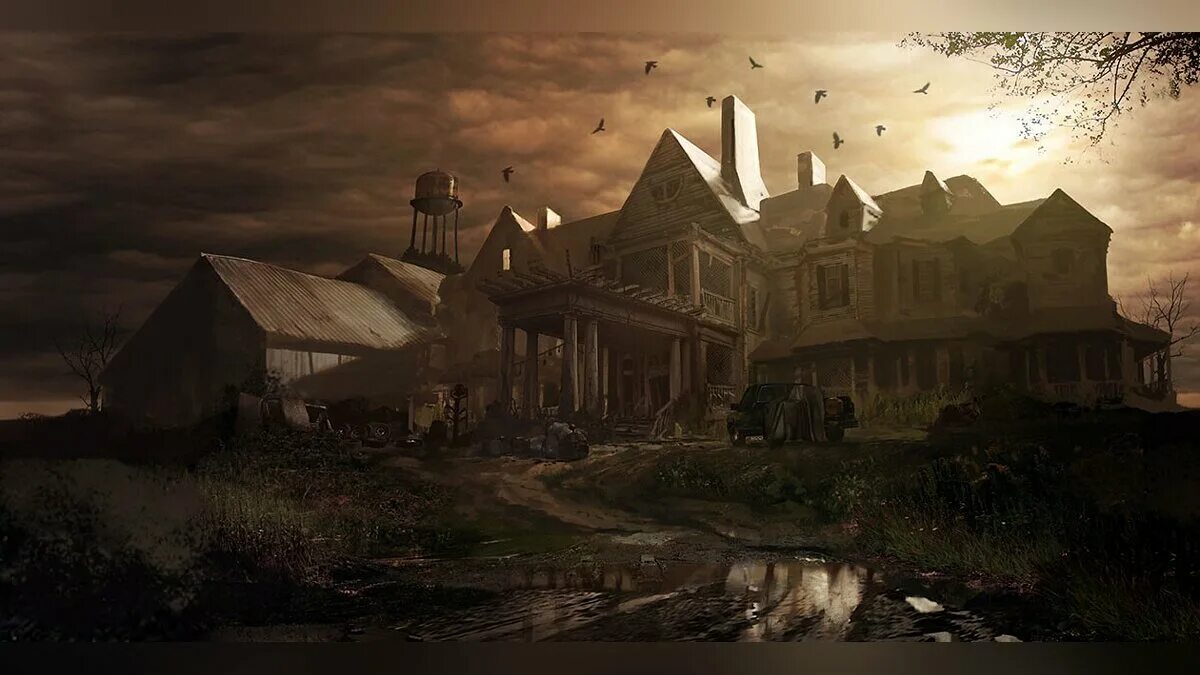 Resident evil 7 старый дом. Дом бейкеров resident evil 7. резидент ивел 7 семья бейкер. резидент эвил 7 биохазард.