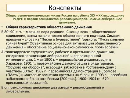 Общественно политическая жизнь 20 годы