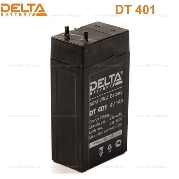 Delta dt 401. Аккумуляторная батарея delta dt 401 (4v  1ah). аккумулятор в фонарик 4v 1000mah. аккумулятор для фонаря эра 4v. кислотный акб на 4 вольта 2 а ч для фонарика эра.