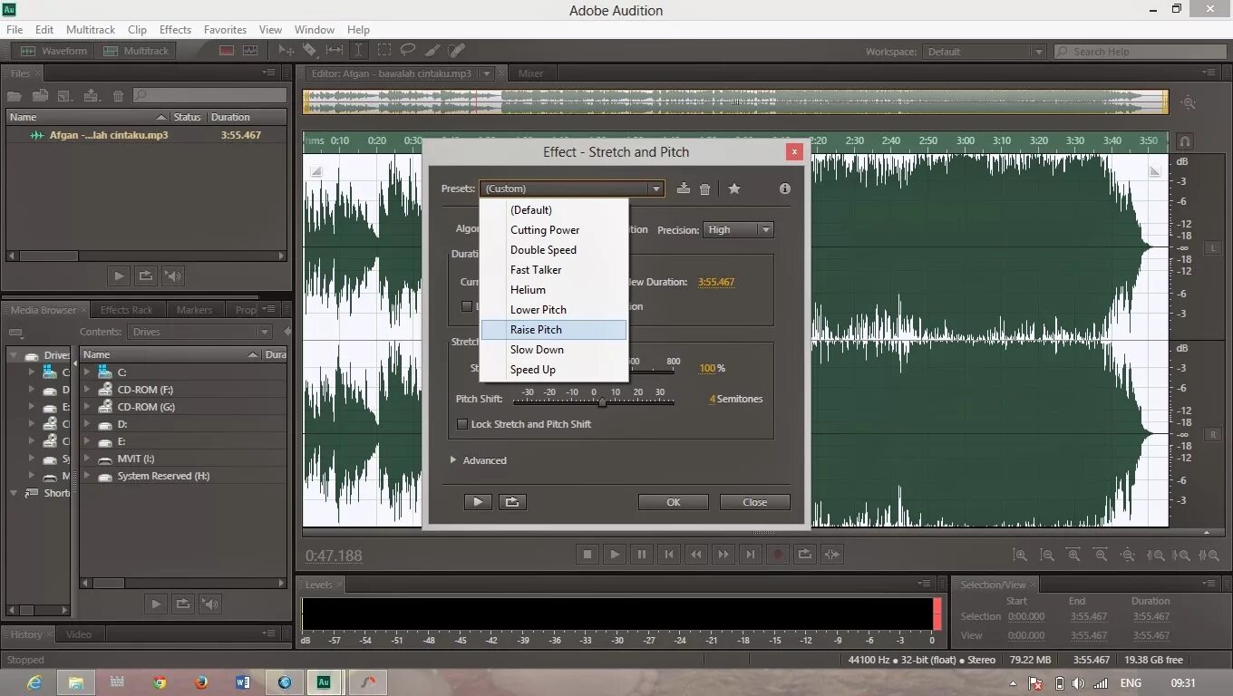 Проверить адобе. Окна Adobe Audition. Аудишн пресеты. Adobe Audition настройка. Рабочая область Adobe Audition.