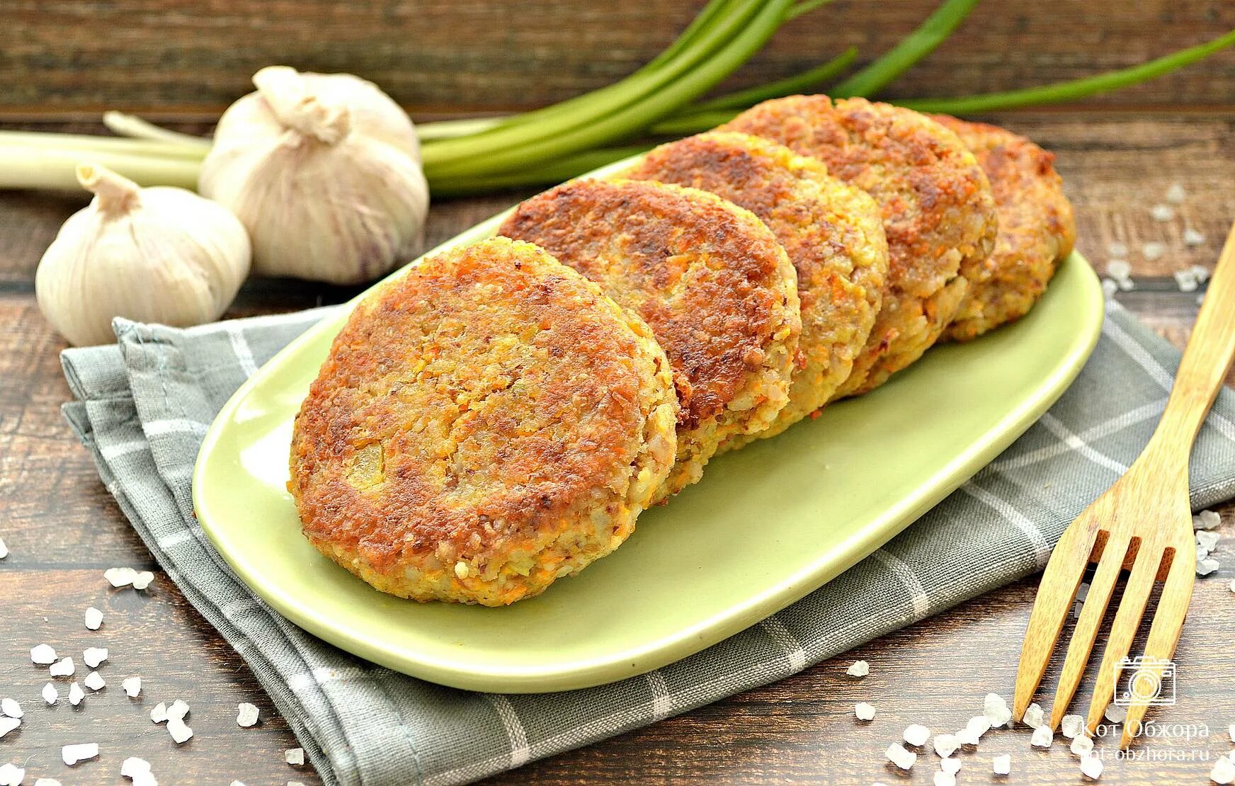 Котлеты из гречки без мяса