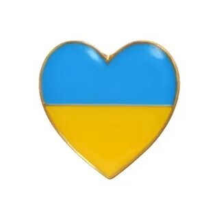 Желто голубое сердце