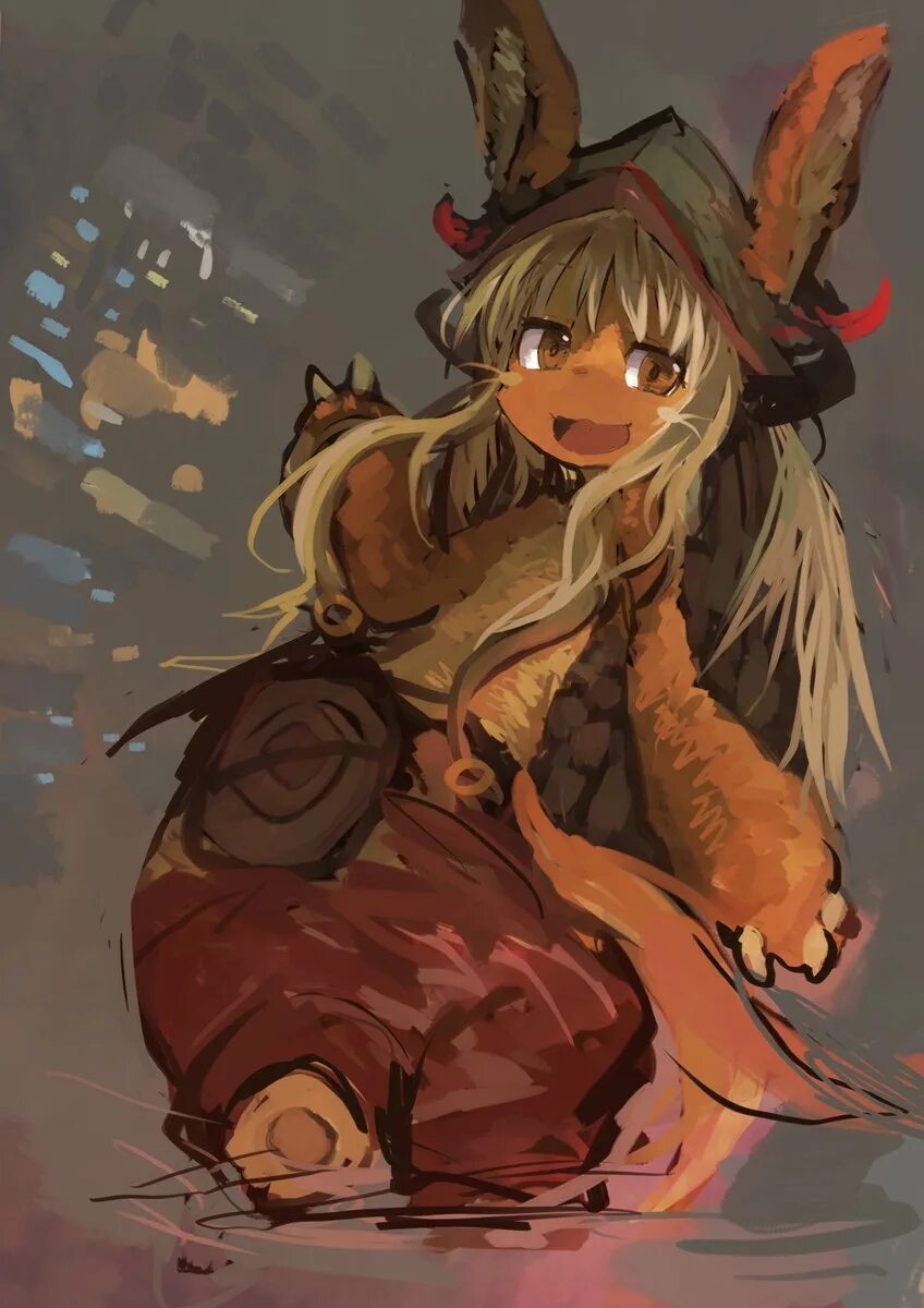 Deep in abyss. Nanachi. прушка made in abyss. nanachi art. созданный в бездне.