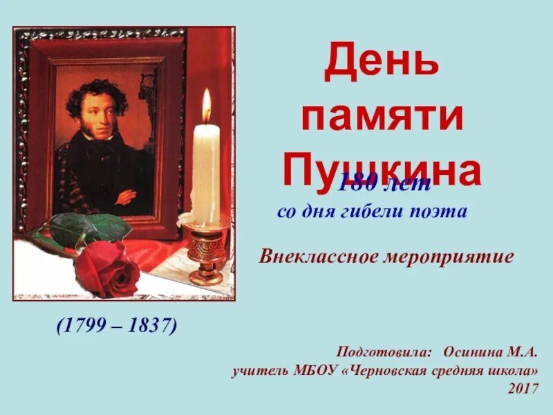 Память пушкина
