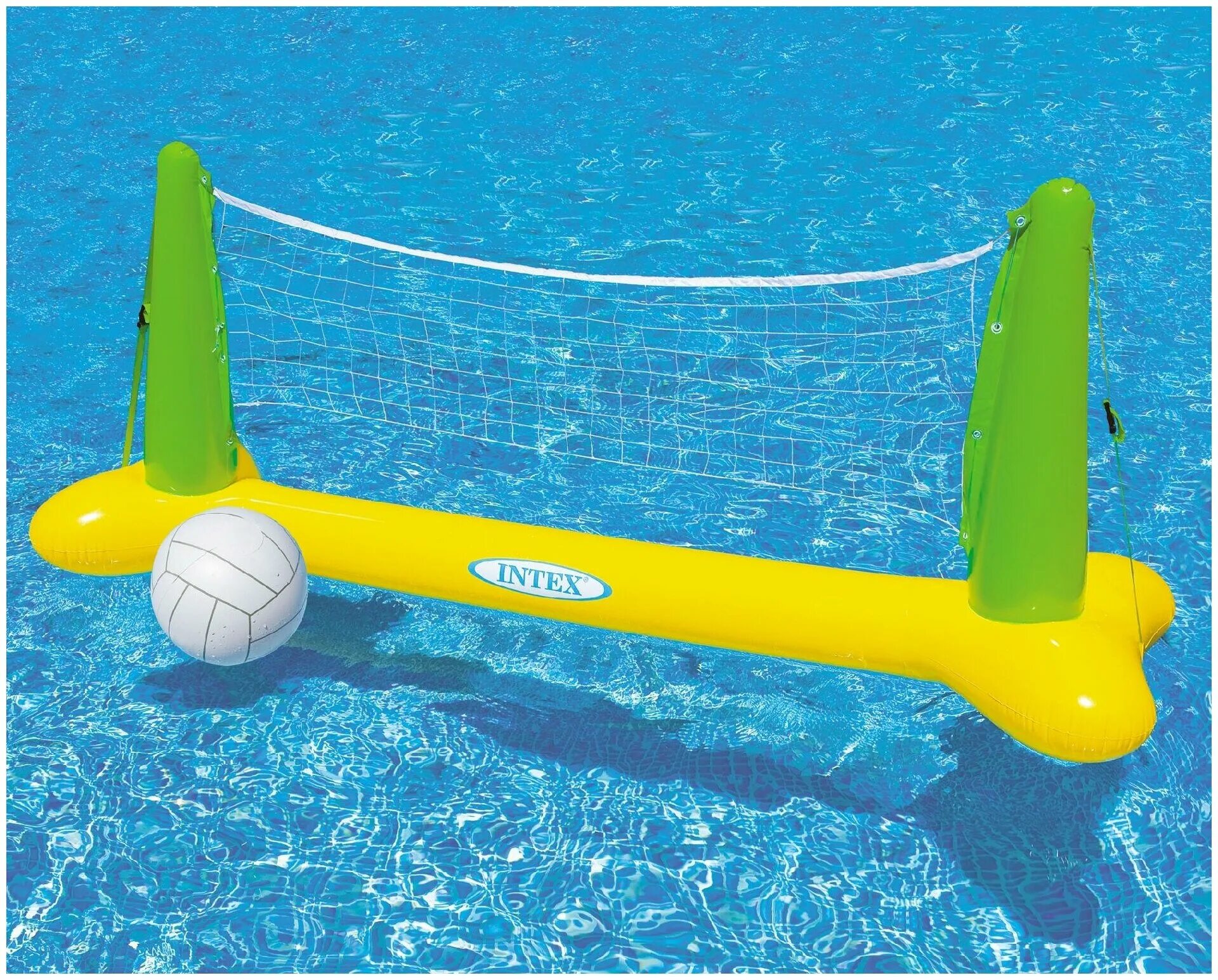 Водный волейбол. Intex для водного волейбола (56508). Надувная сетка для волейбола Intex, 239x64x91 см 56508. Сетка волейбольная для бассейна Интекс. Сетка для волейбола Intex.