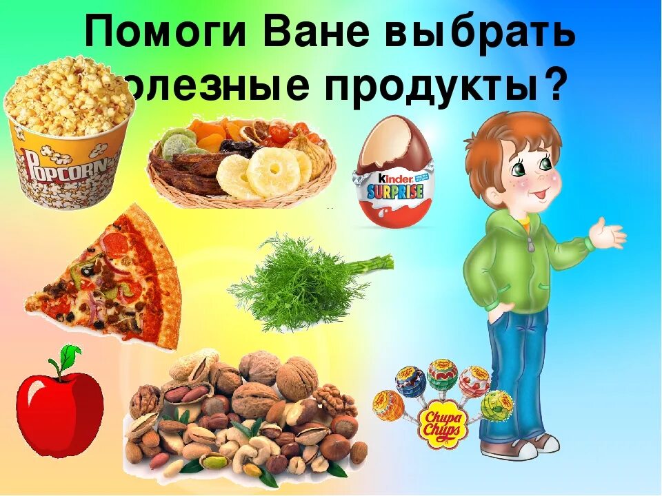 Полезные и вредные продукты. Вредная еда для дошкольников. Полезная еда для дошкольников. Полезные и вредные продукты для дошкольников. Помогите продуктами питания