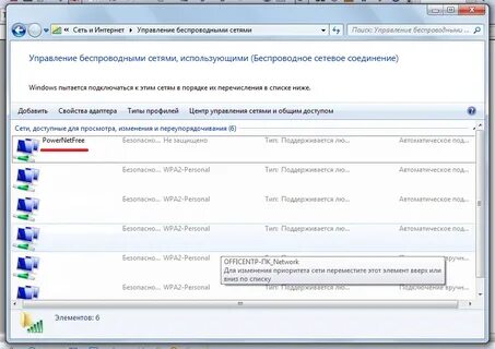 Управление сетями windows
