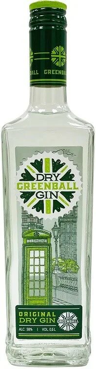 Dry gin отзывы. Джин Гринболл драй 38% 0,5л. Джин Грин Болл драй Джин 0.5л. Джин "Гринболл драй Джин" 0.5л.. Гринболл драй Джин (Greenball Dry Gin) Джин 0,5 л..