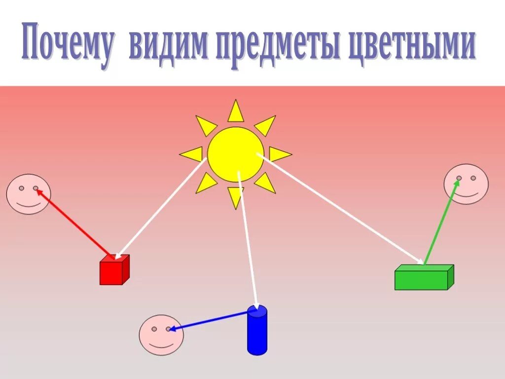 Благодаря чему мы видим. Почему мы видим предметы. Почему мы видим предметы цветными. Почему мы видим цвета. Как мы видим предметы.