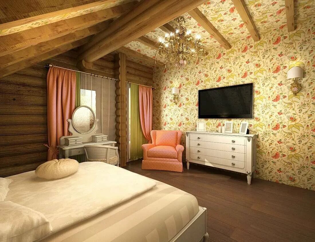 Дизайн комнат в деревянном доме. Дачная комната. Дачная комната интерьер. Спальня на даче. Спальня в загородном доме.