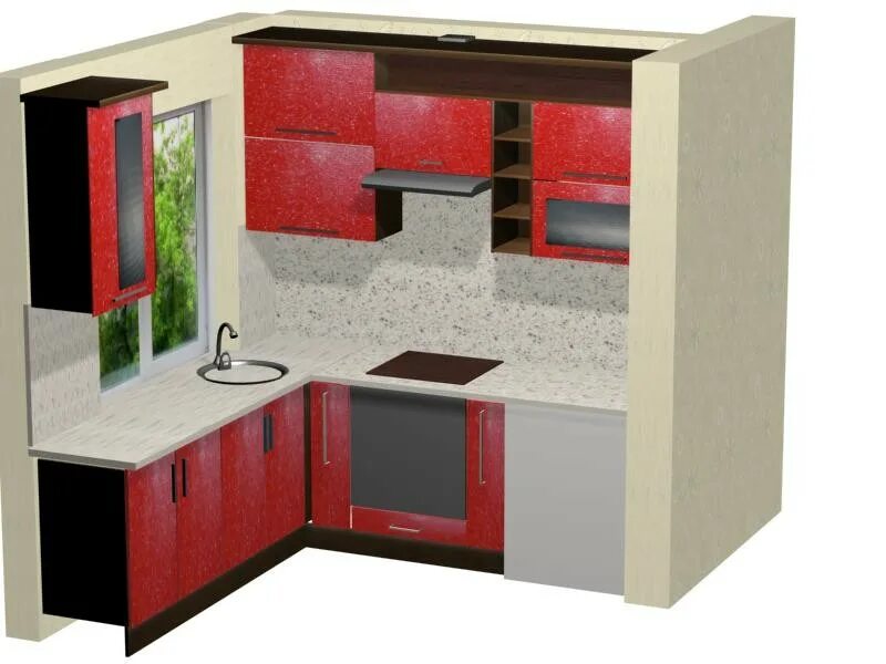 угловые кухни. маленькие угловые кухни.