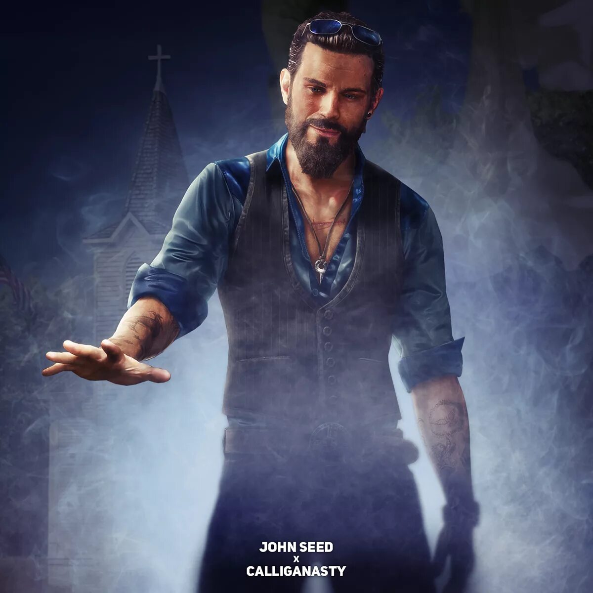 Far cry 5 john seed. Иоанн сид. Фар край иоанн сид. Джон сид. Фар край 5 иоанн арт.