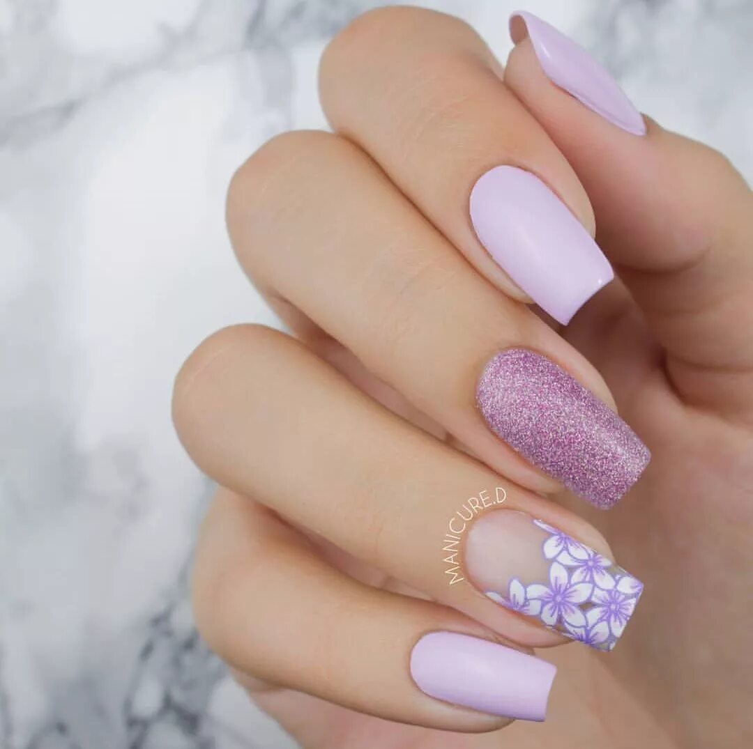 Стильный маникюр - Фото OK.RU Coffin nails designs, Pink nails, Short nail desig