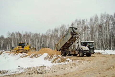 Дорога самосвал строительство