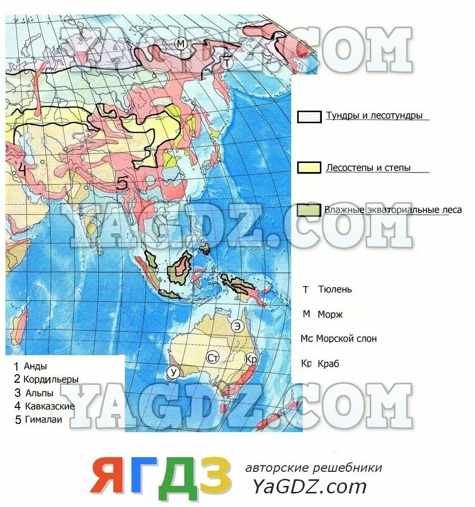 География 5 класс оболочки земли ответы. Контурная карта Биосфера. Контурная карта по географии 5 класс Биосфера.