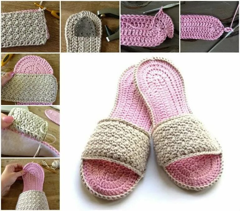 Тапочки связанные крючком. Вяжем тапочки пошагово. Тапочки связанные крючком. Вязание следков крючком с описанием и схемами для начинающих спицами. Вяжем тапочки пошагово.