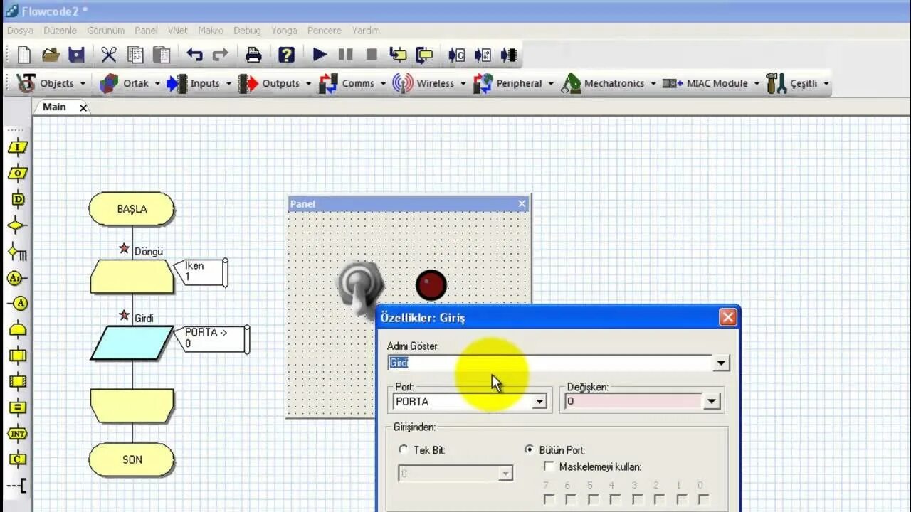 Flowcode 10. Flowcode. библиотека для flowcode. flowcode 5 примеры.