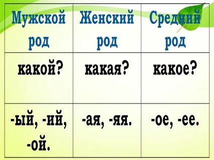 Русский язык 3 прилагательное