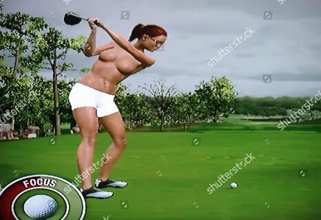 Golf topless - Topless Avatar Created By Jo Eley Editorial Stock Photo - St...