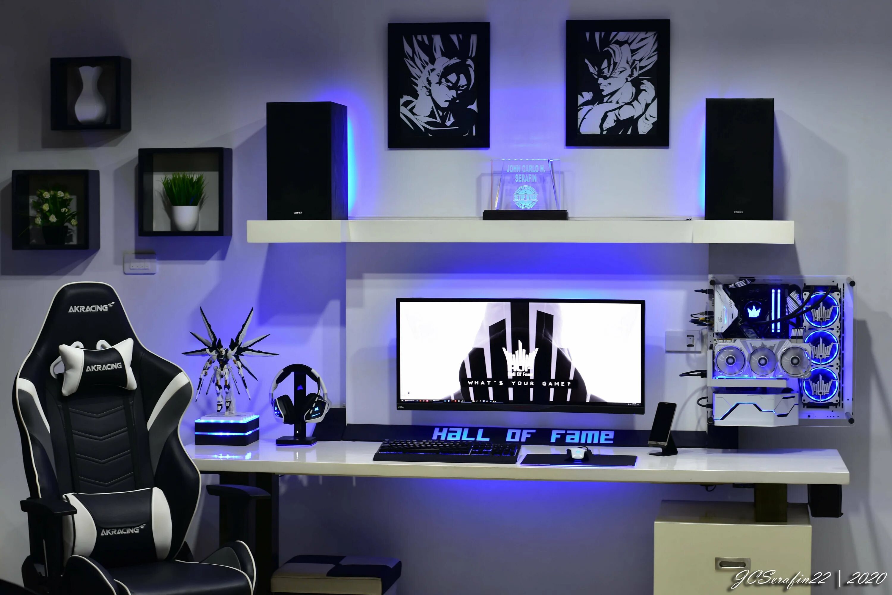 Black setup. White gaming setup. белый сетап пк. красивые сетапы. gaming desk setup.